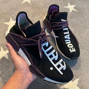 Adidas Pharrell Human Race NMD Hu Holi Core Black Size 10.5